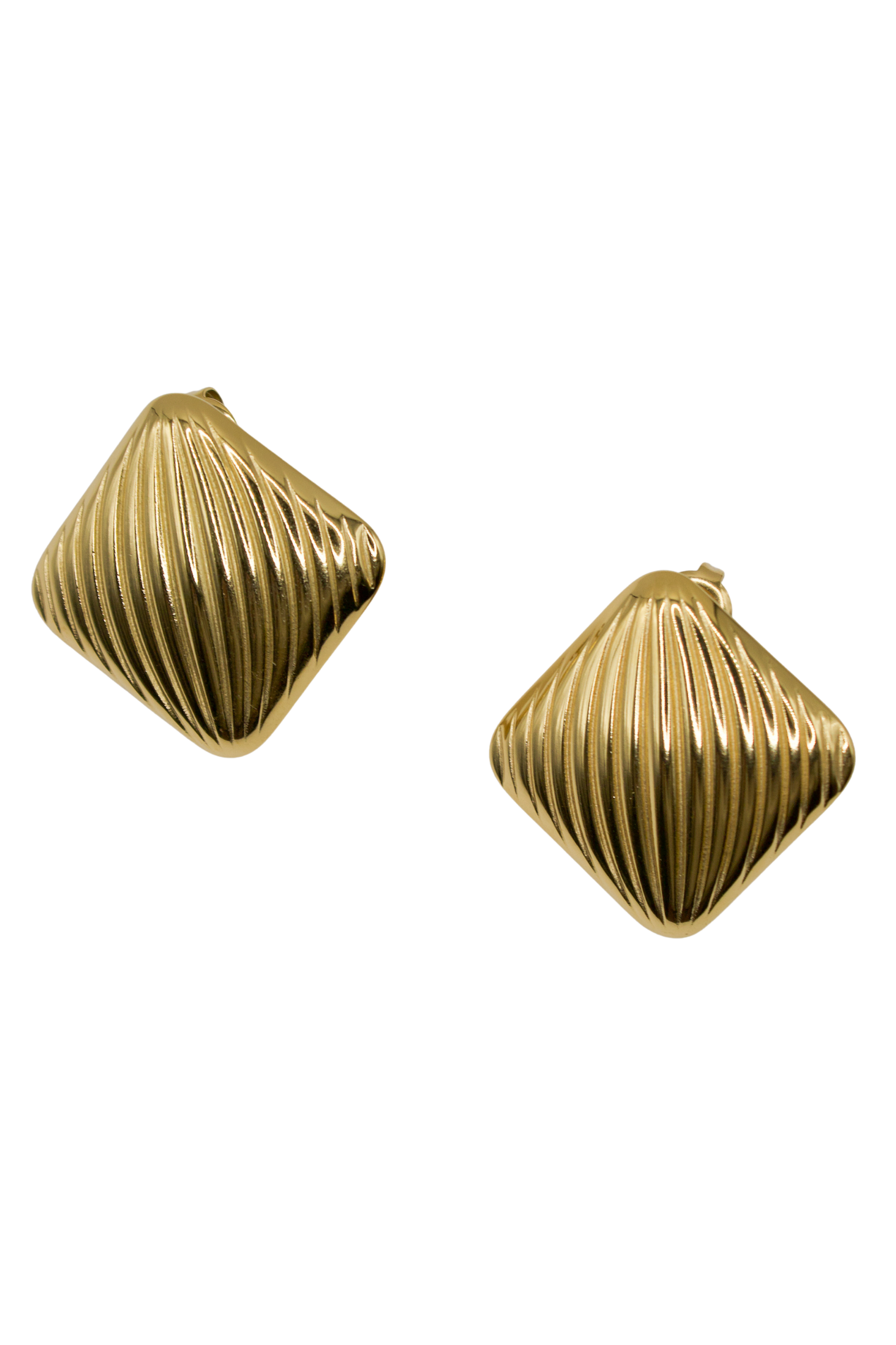 18K Parker Stud Statement Earrings