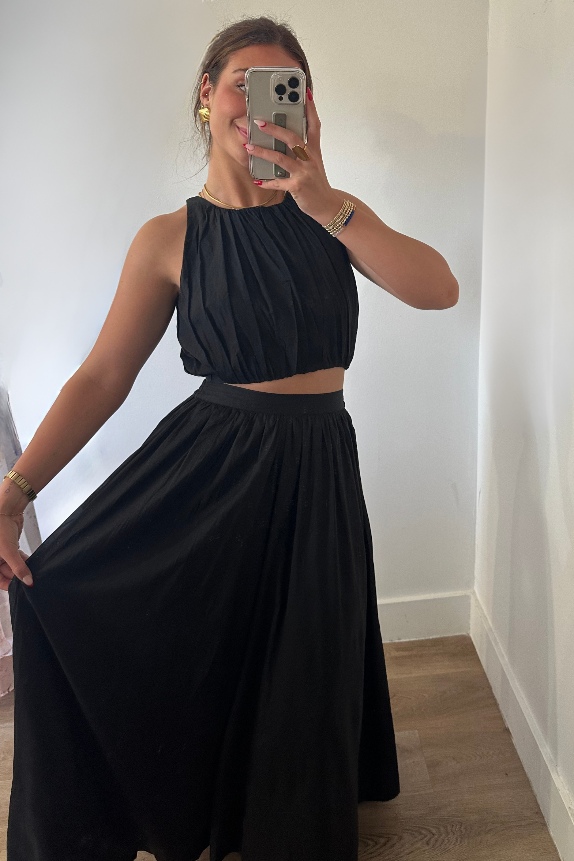 Summer Nights Maxi Skirt - Black