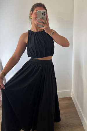 Summer Nights Maxi Skirt - Black