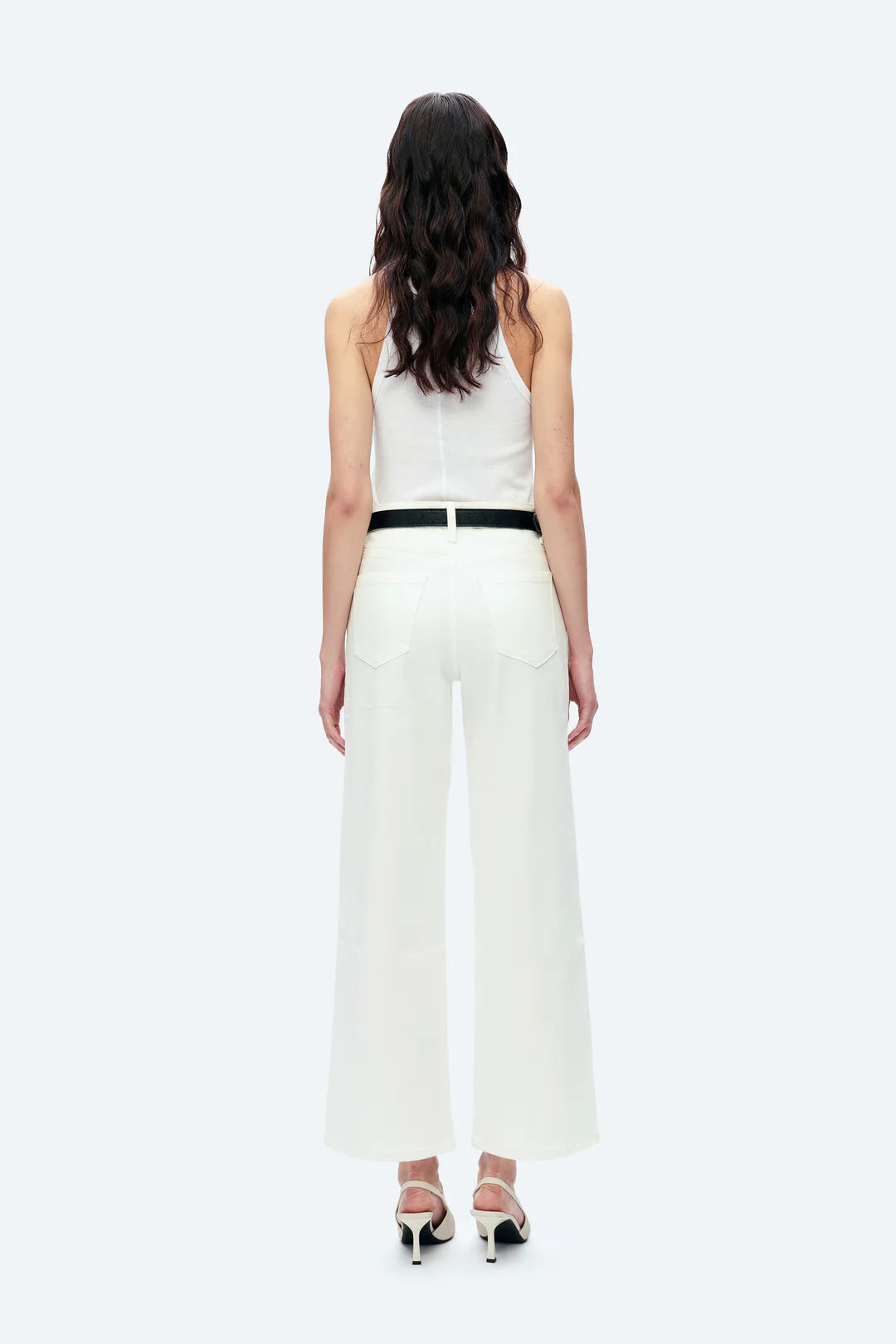 High Rise Wide Leg Denim Jeans