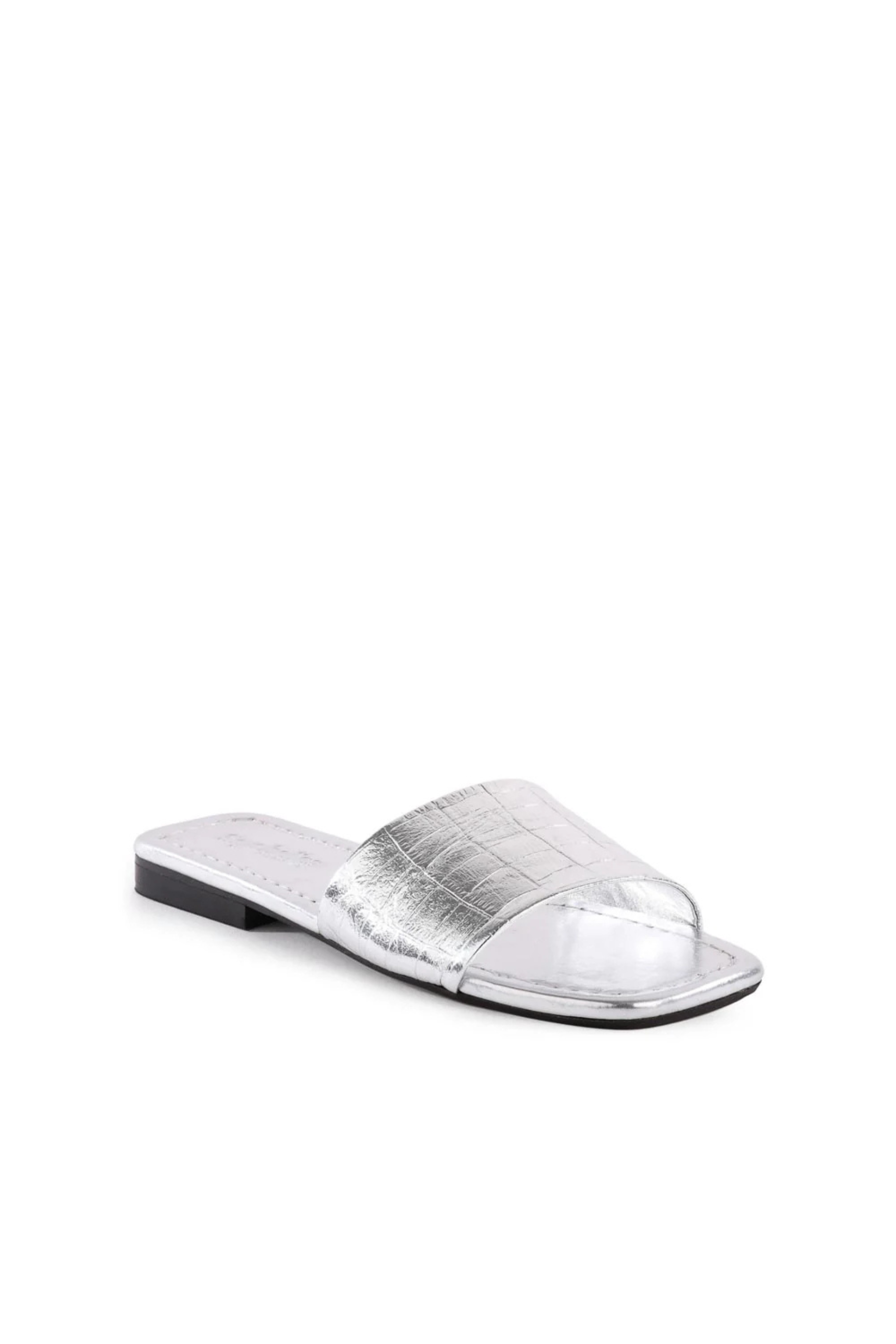 Seychelles Paris Sandals - Silver Croco