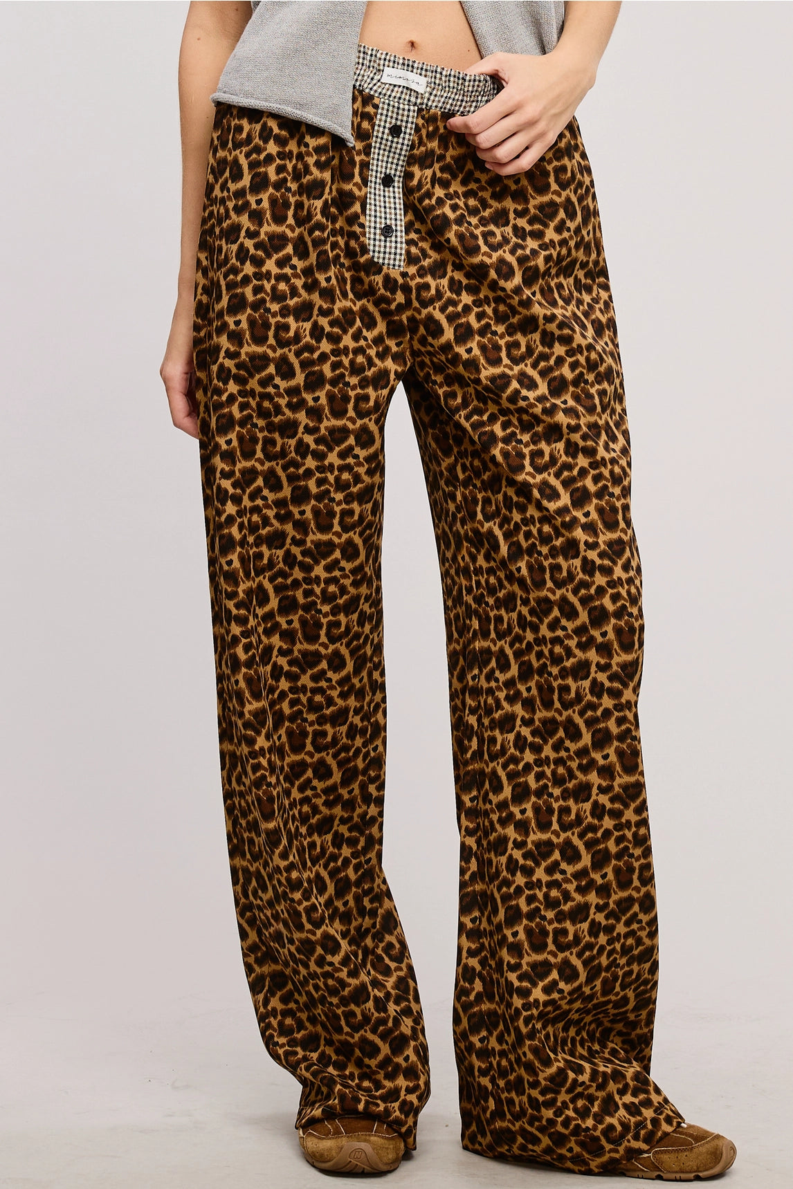 Leopard Print Boxer Pants