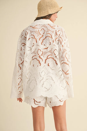 Crushing On You Eyelet Top