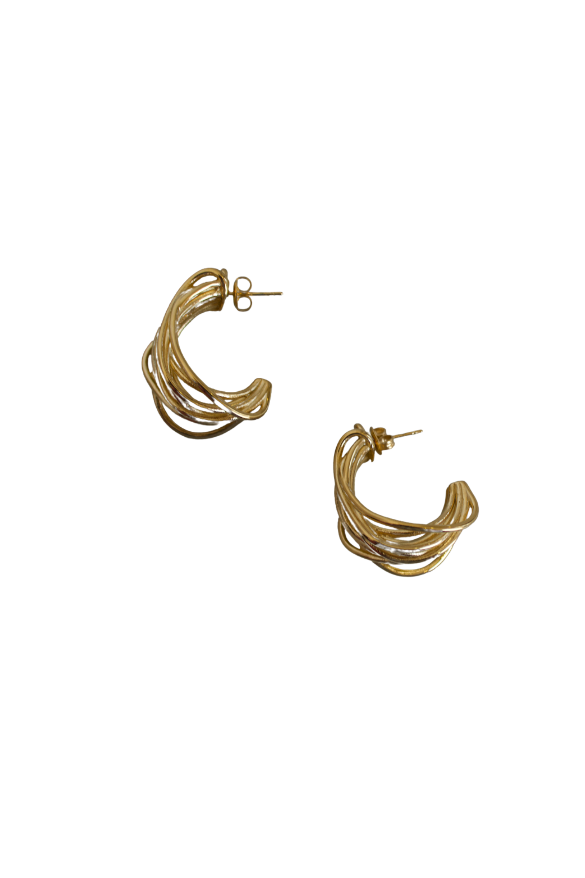 18K Mary Statement Hoop Earrings