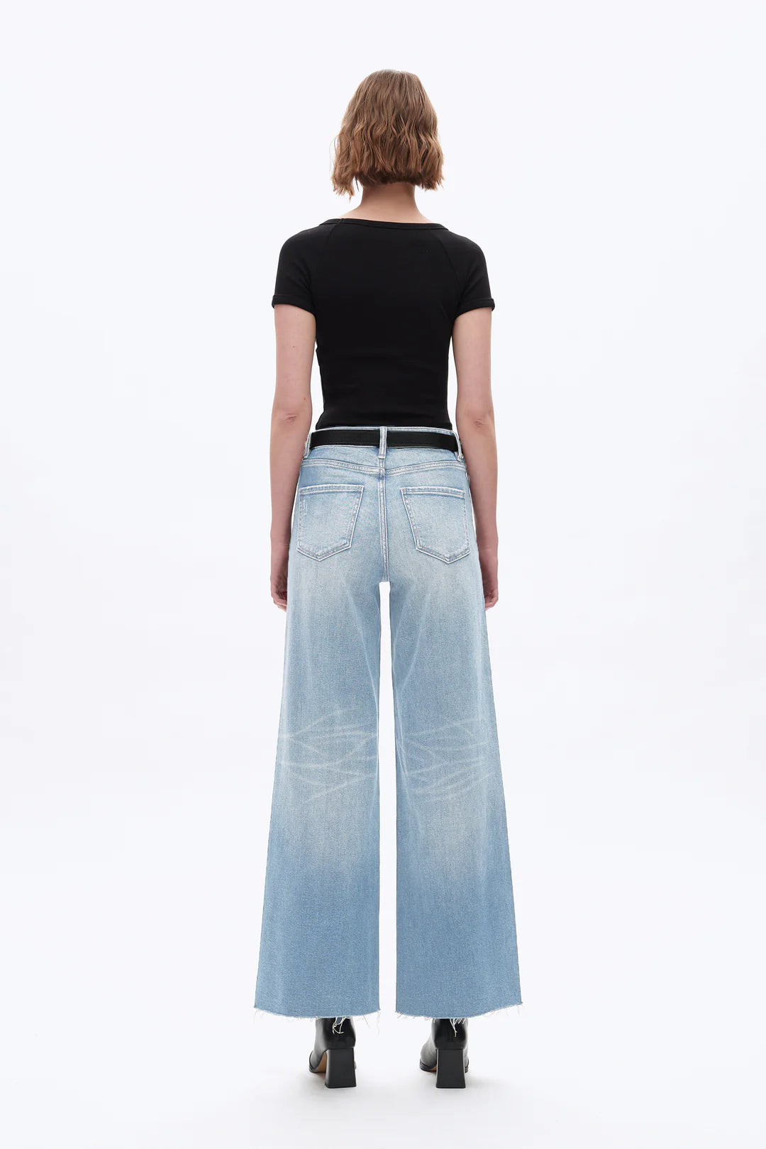 Beth High Rise Wide Leg Denim Jeans