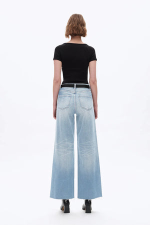 Beth High Rise Wide Leg Denim Jeans