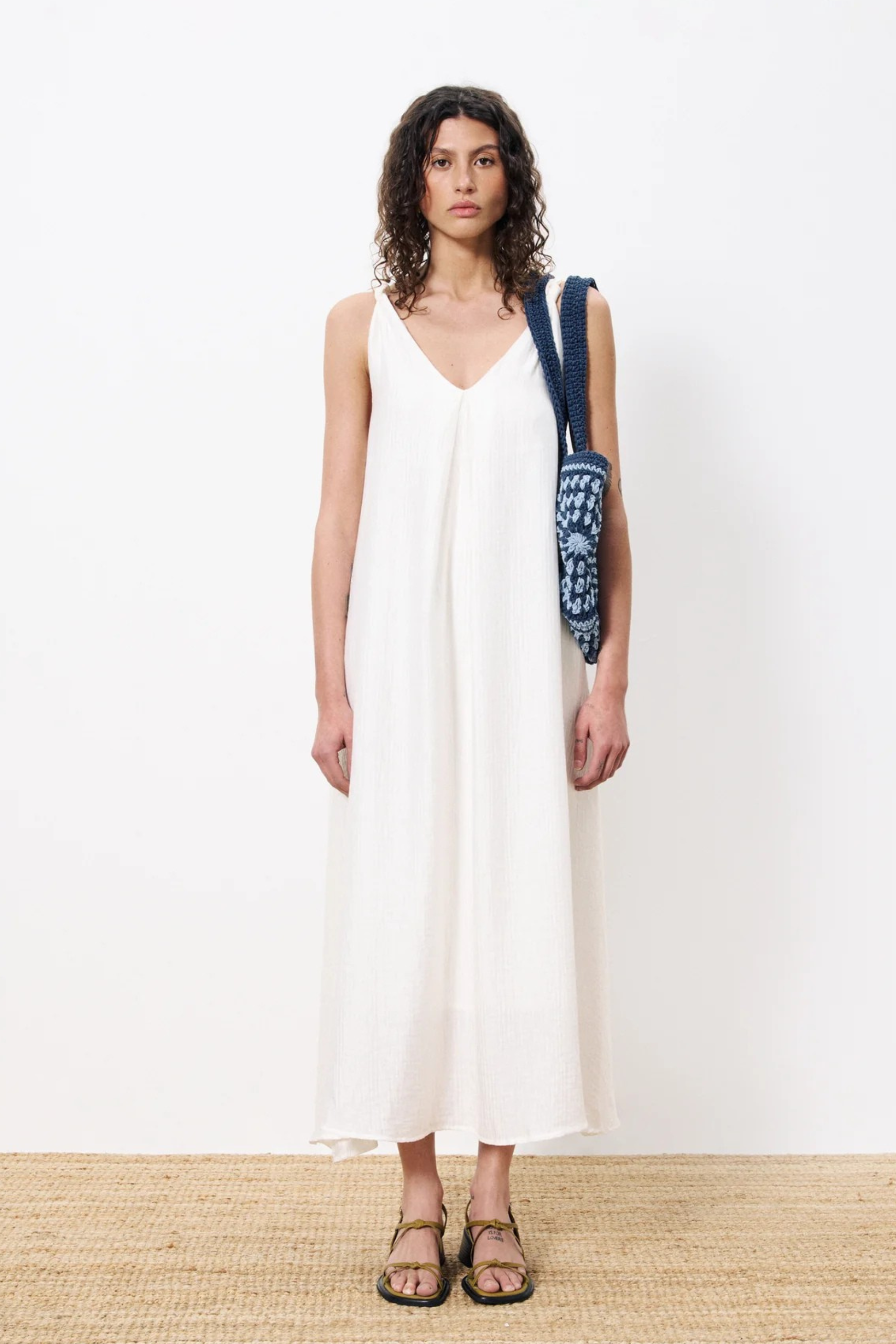 FRNCH Lauria Dress - White