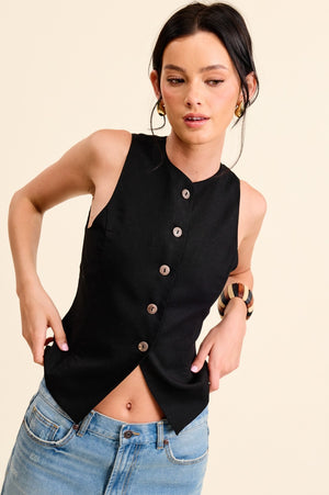 True Charm Vest - Black