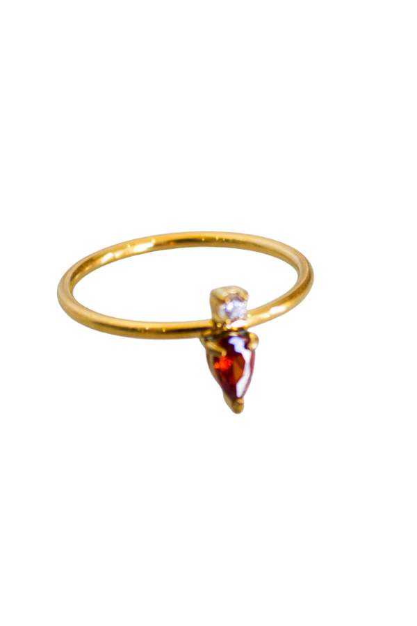 18K Ruby Diamond Ring