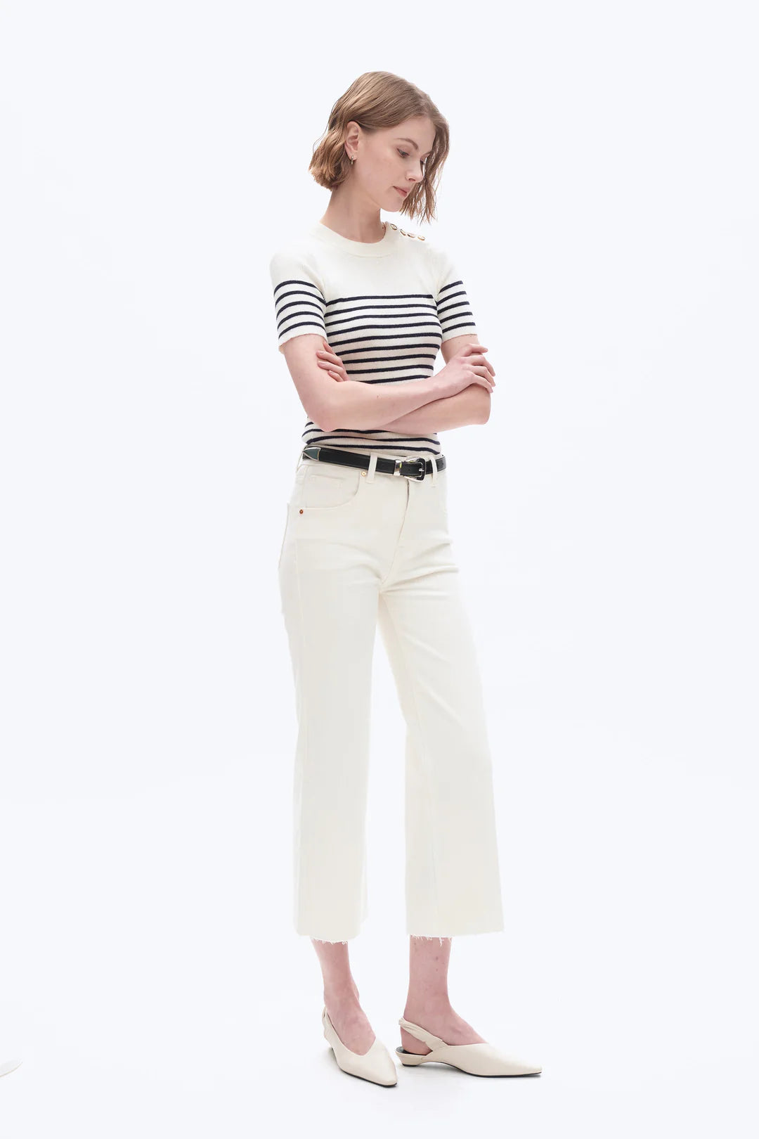 High Rise Wide Leg Denim Jeans