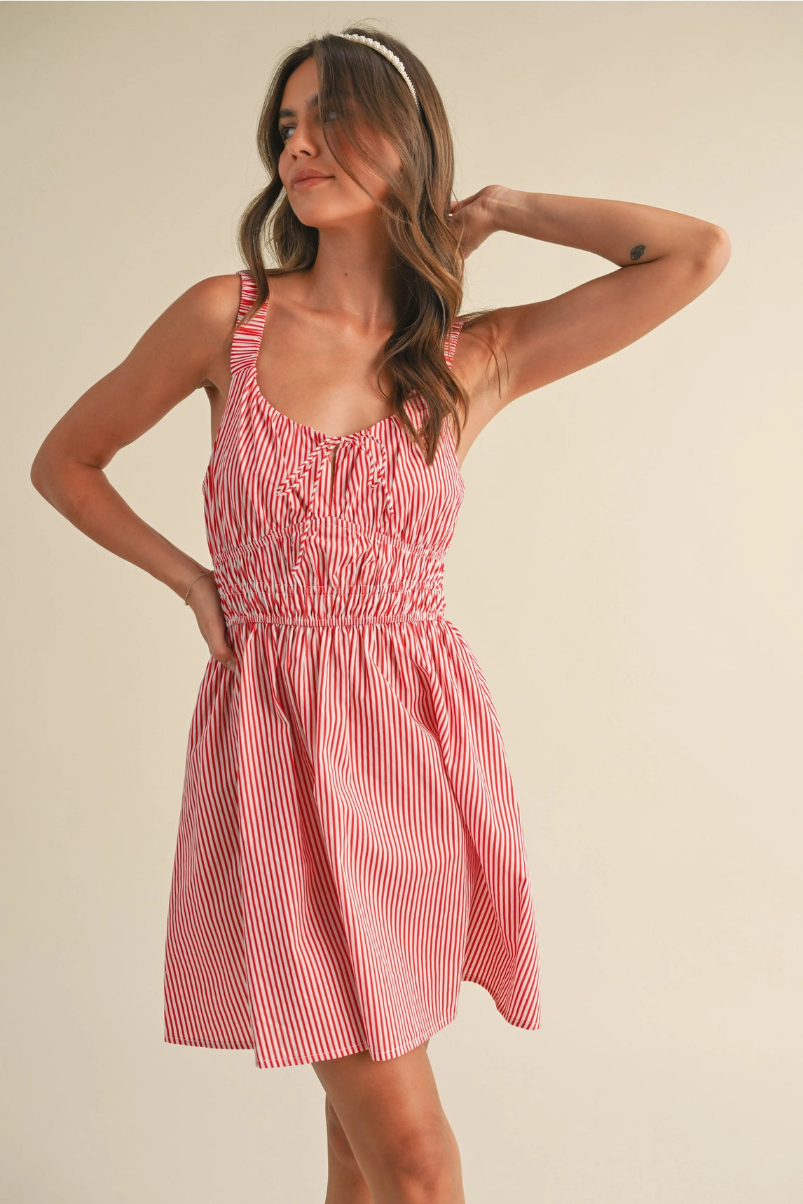 Emily Striped Mini Dress