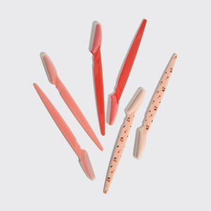KITSCH Recycled Plastic Dermaplaners - 6pc Set