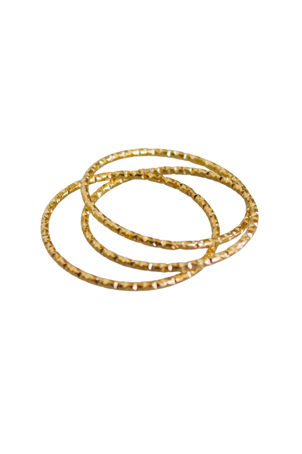 18K Triple Band Dainty Ring