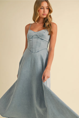Sophie Denim Midi Dress
