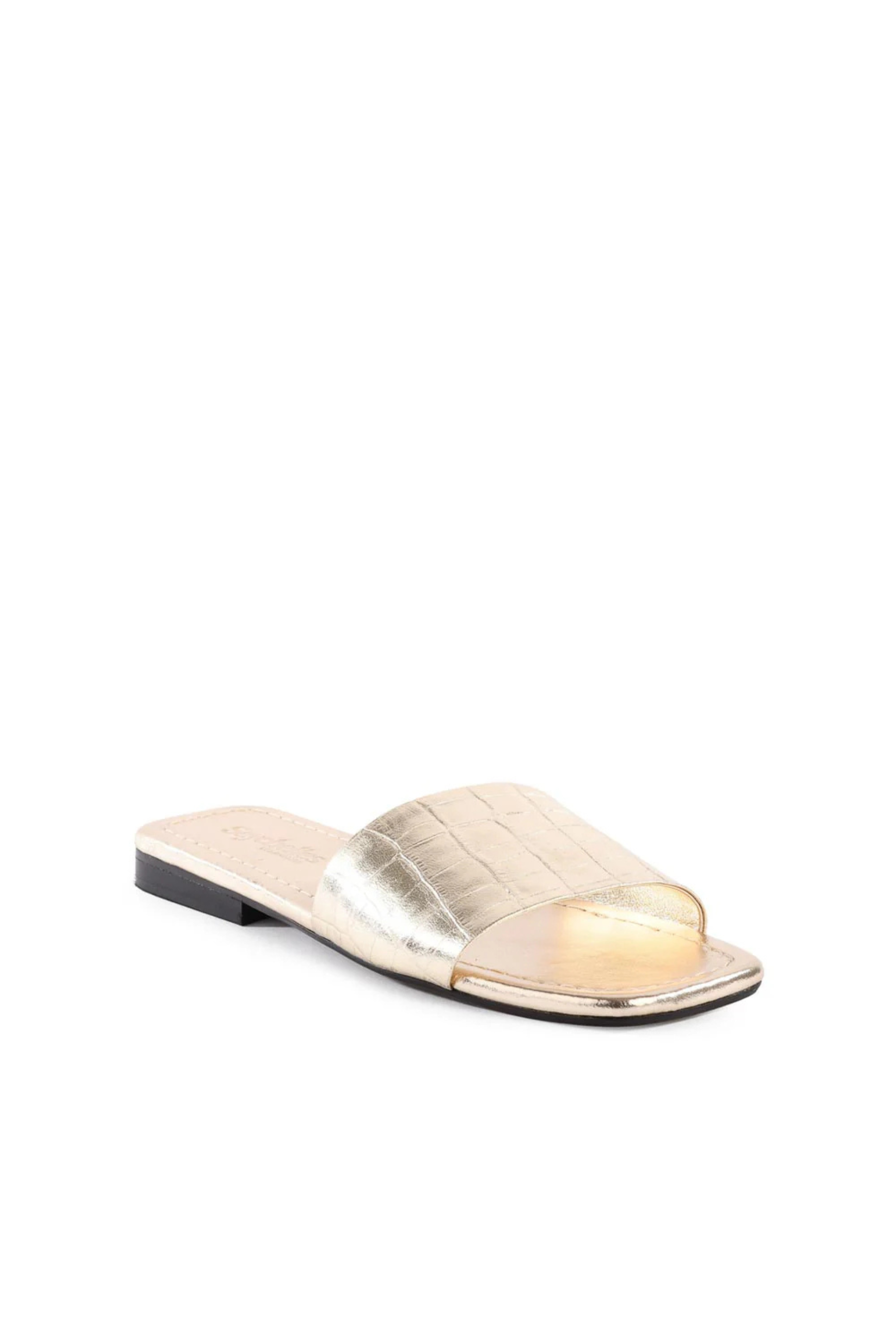 Seychelles Paris Sandals - Gold Croco