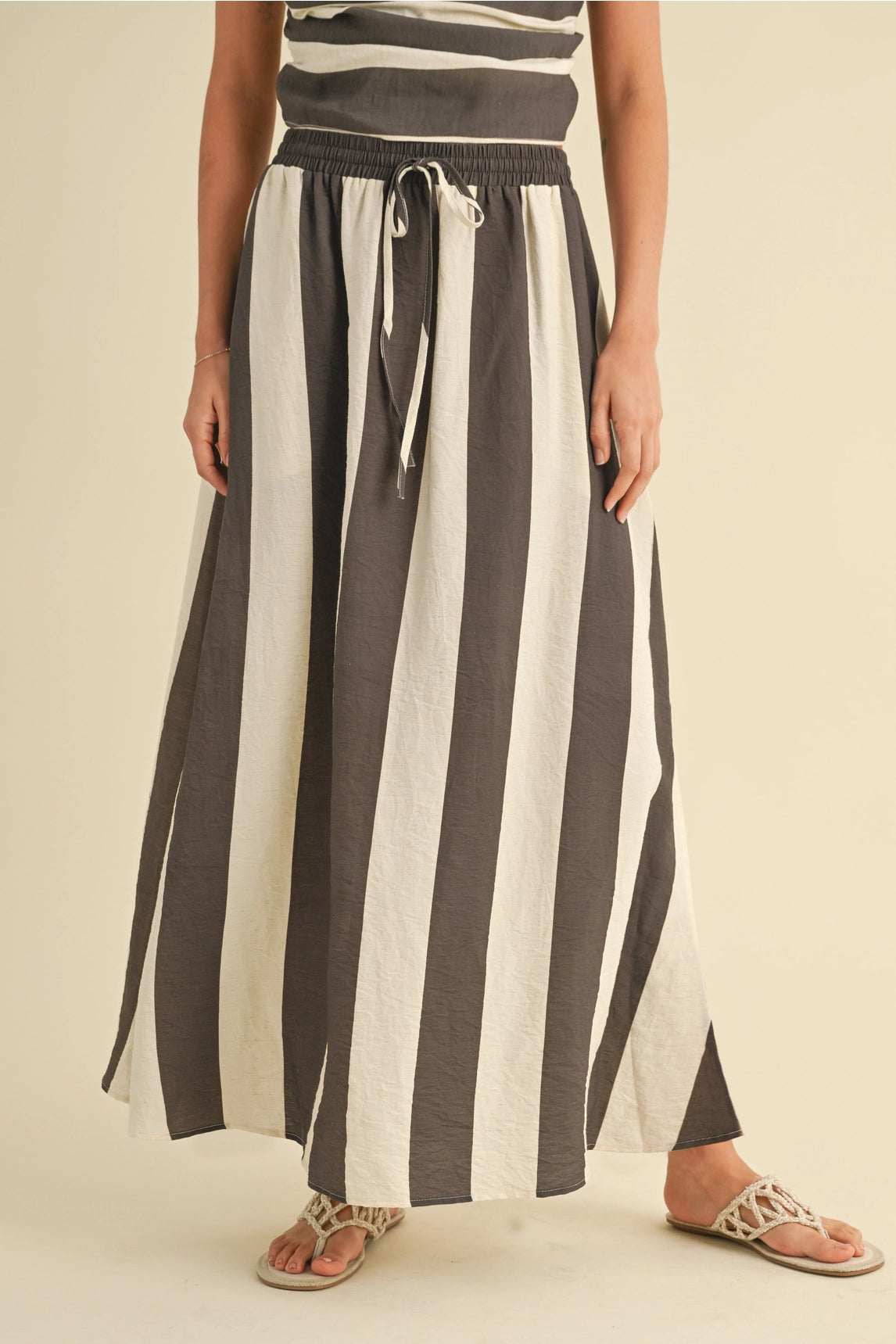 Camille Striped Maxi Skirt