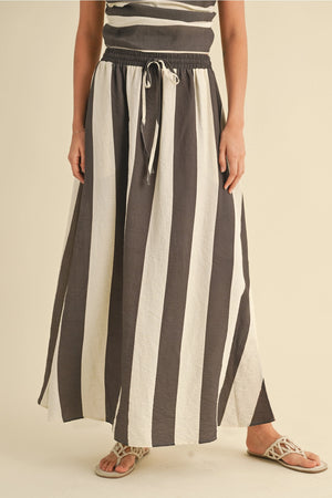Camille Striped Maxi Skirt