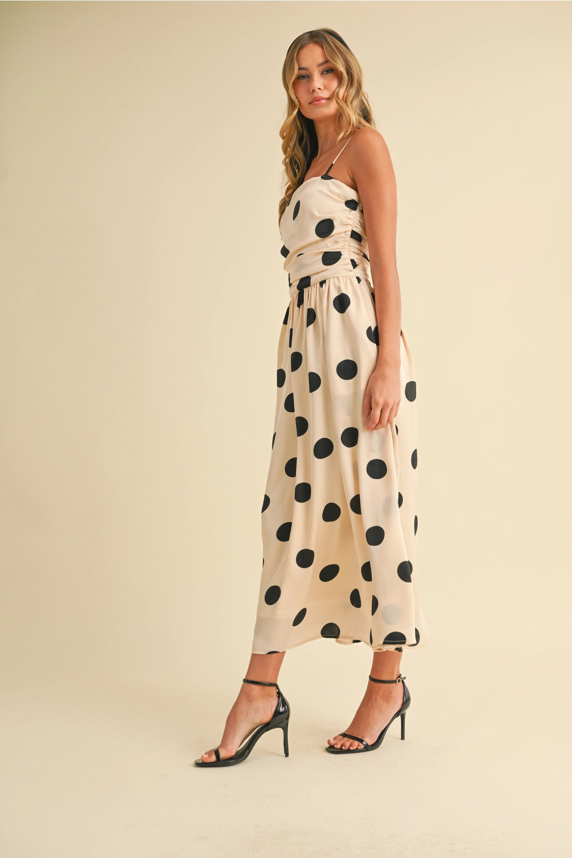 Caroline Polka Dot Midi Dress