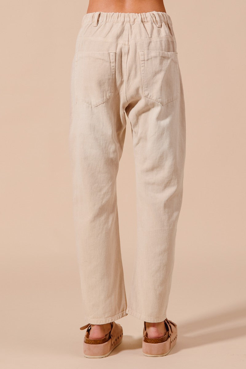 Vintage Washed Barrel Pants