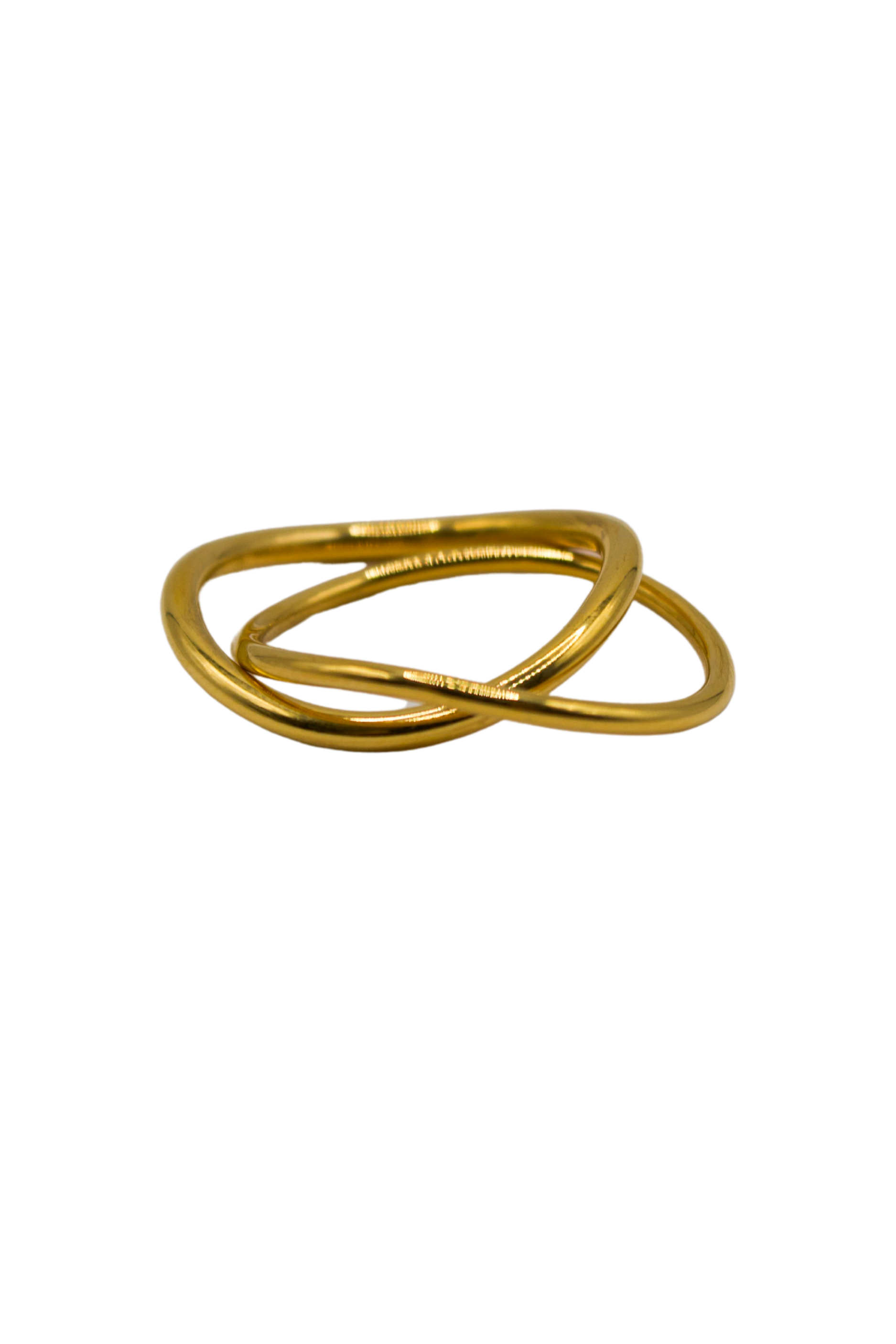 18K Nora Double Linked Ring