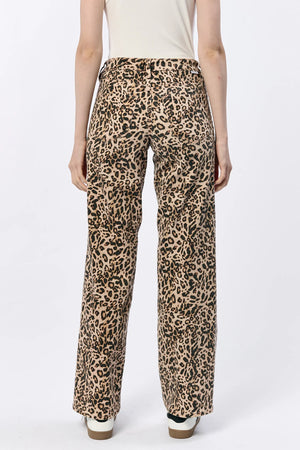Taylor Straight Leg Jeans - Leopard