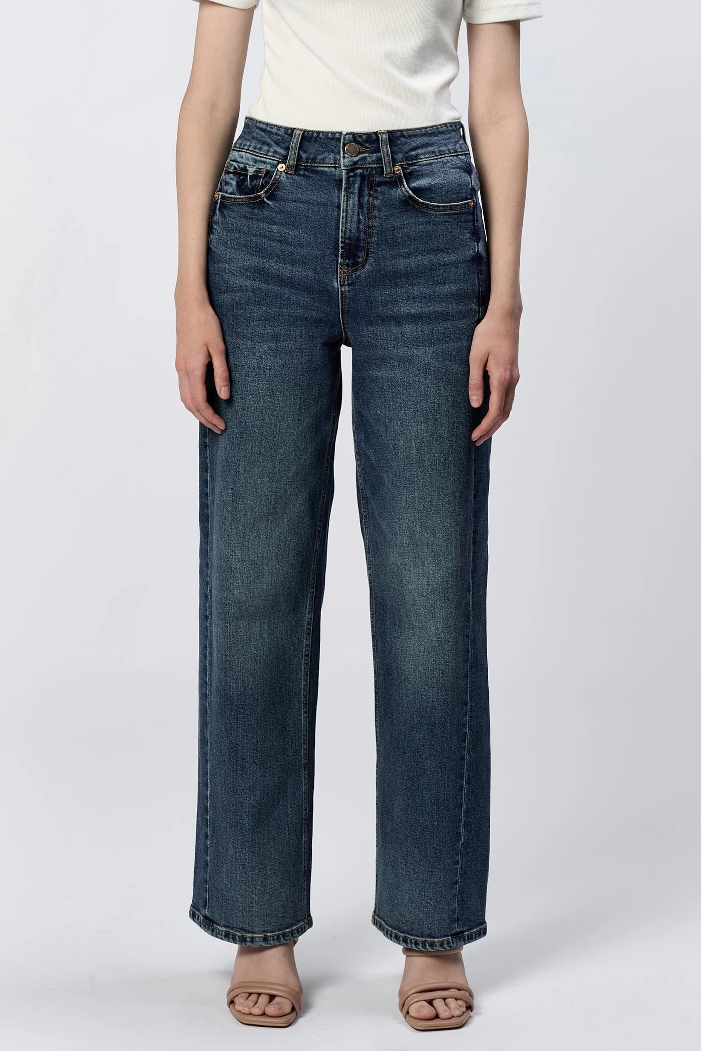 Holly High Rise Straight Jeans - Fernstone