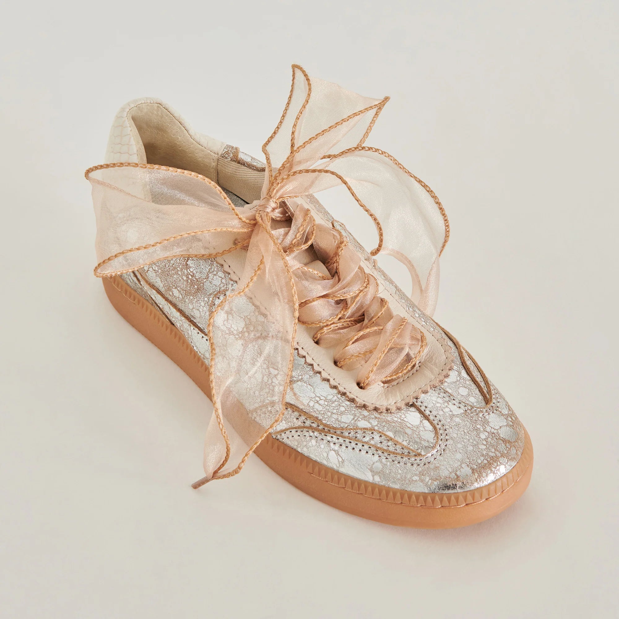 Dolce Vita Curly Organza Shoe Lace Set - Tan