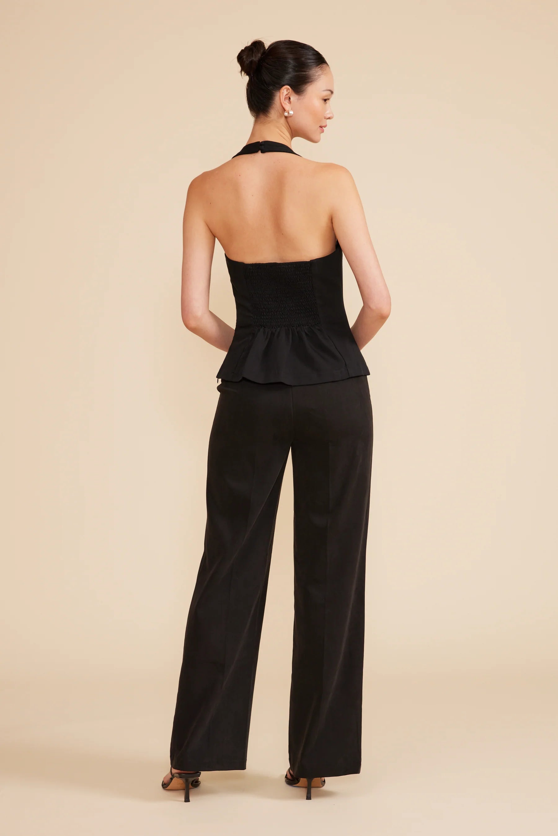 Clementine Halter Vest - Black