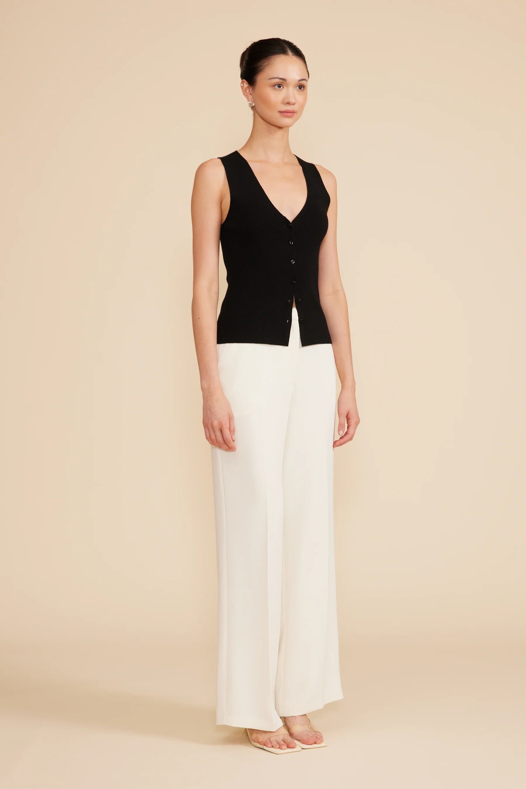 Eris Knit Vest - Black