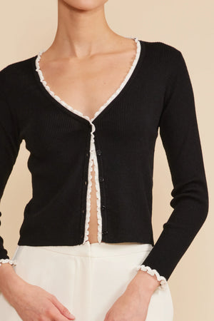 Roshe Mini Cardigan - Black