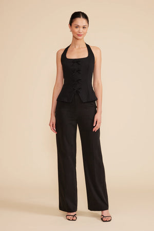 Clementine Halter Vest - Black