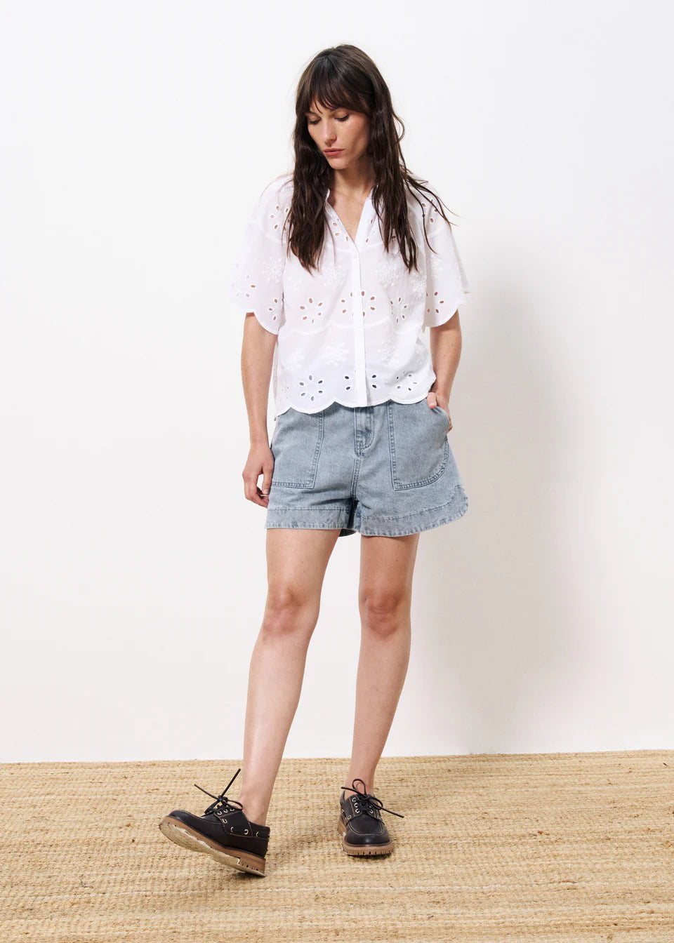 FRNCH Neda Blouse - White