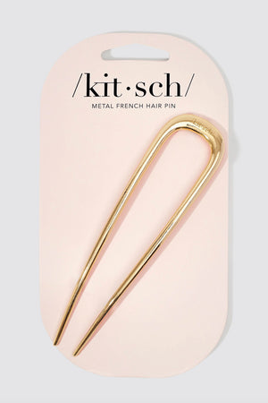 KITSCH Metal French Hair Pin - Gold