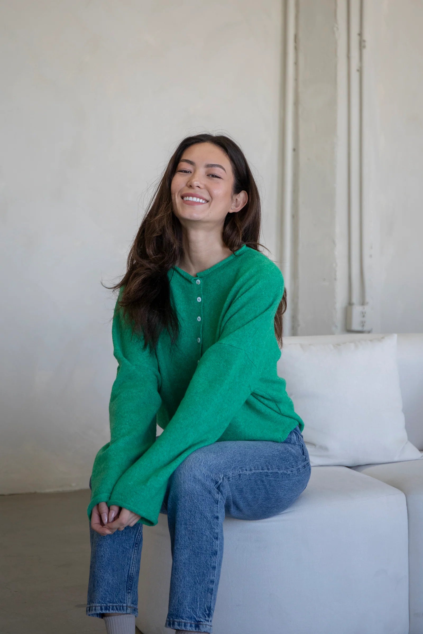 Piper Cardigan - Kelly Green