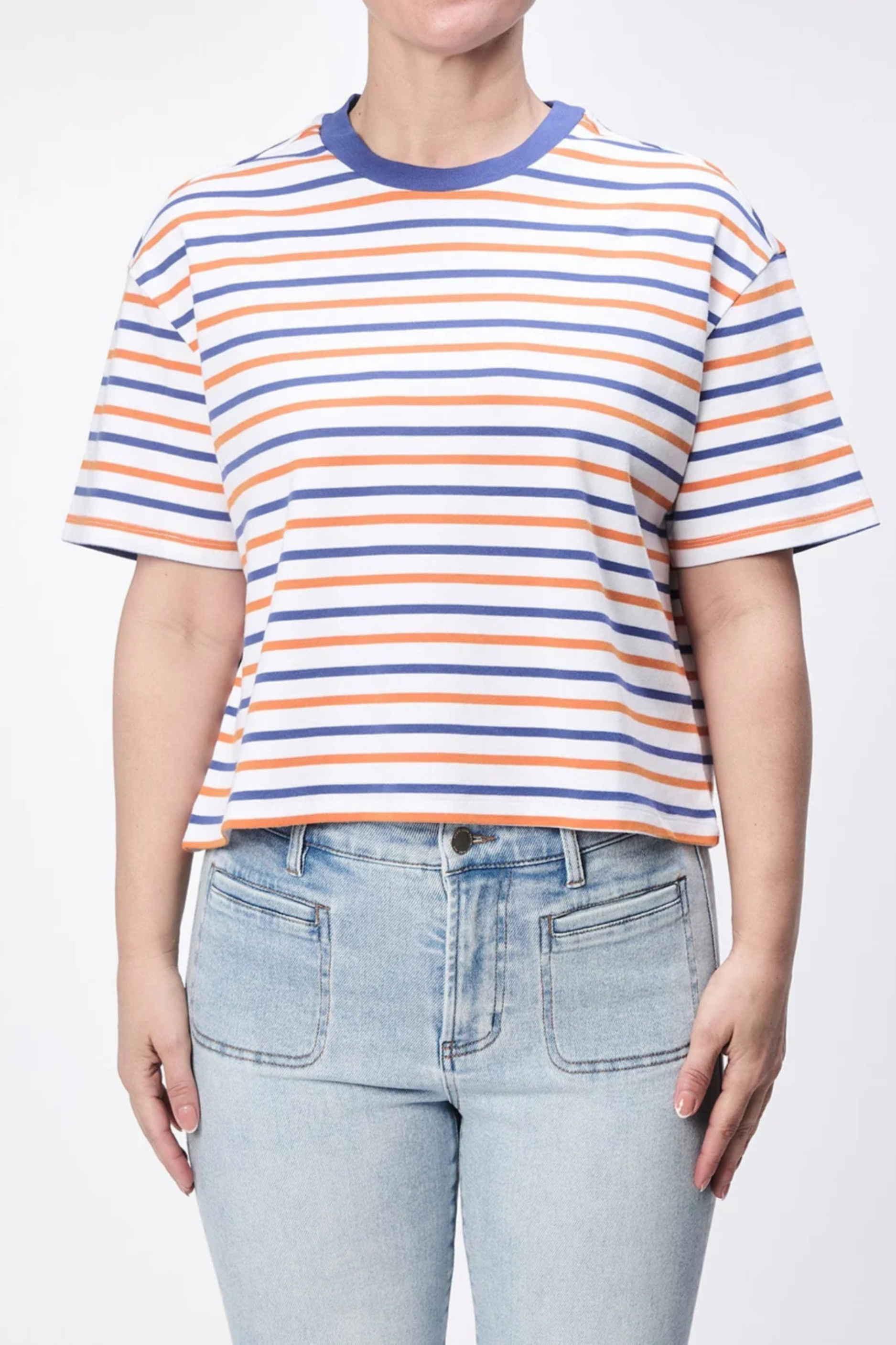 Maddox Tee - Dazzling Stripe