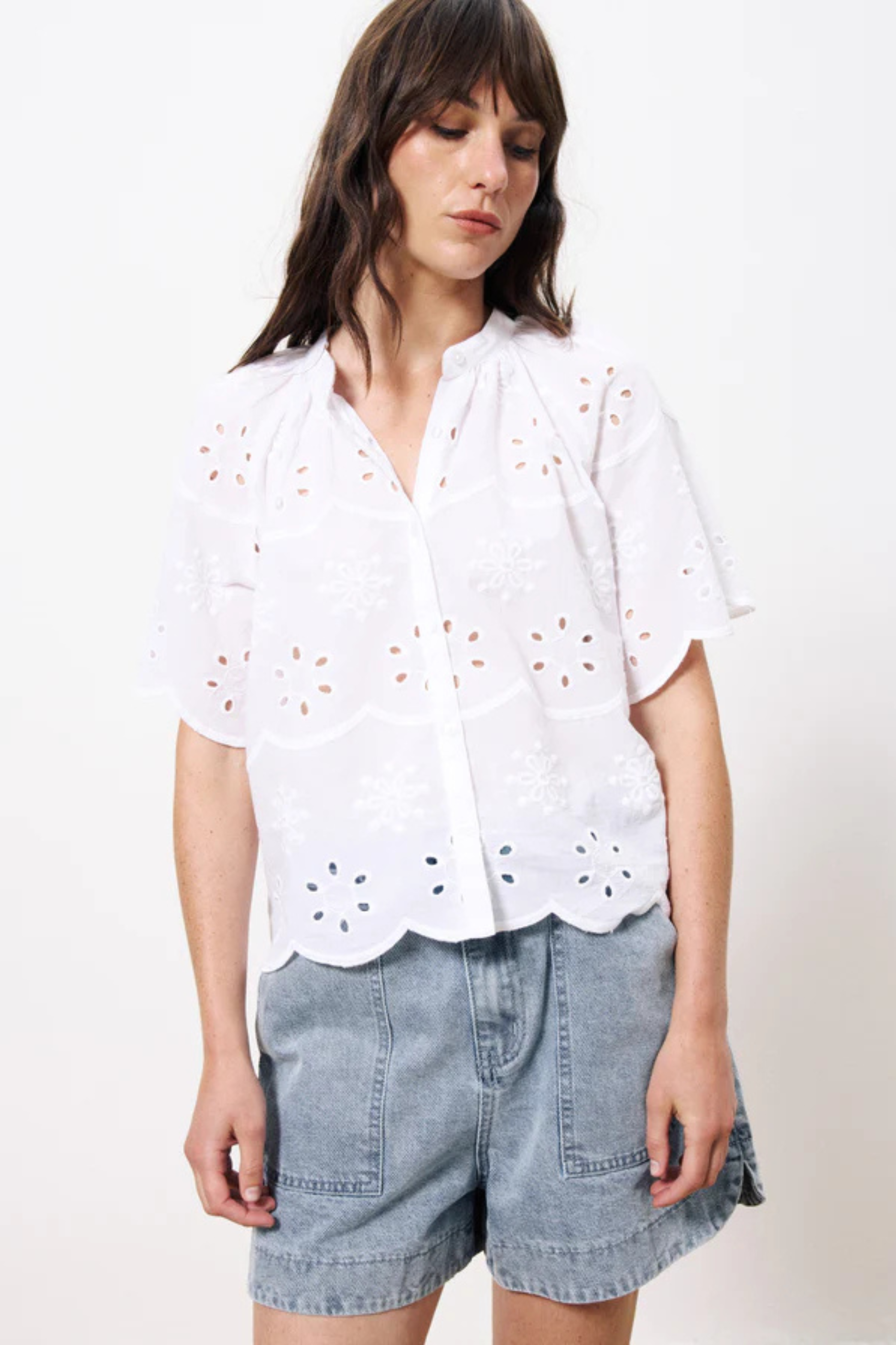 FRNCH Neda Blouse - White