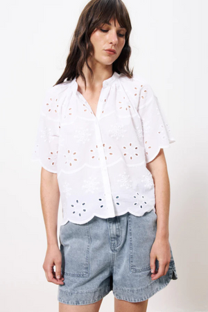 FRNCH Neda Blouse - White