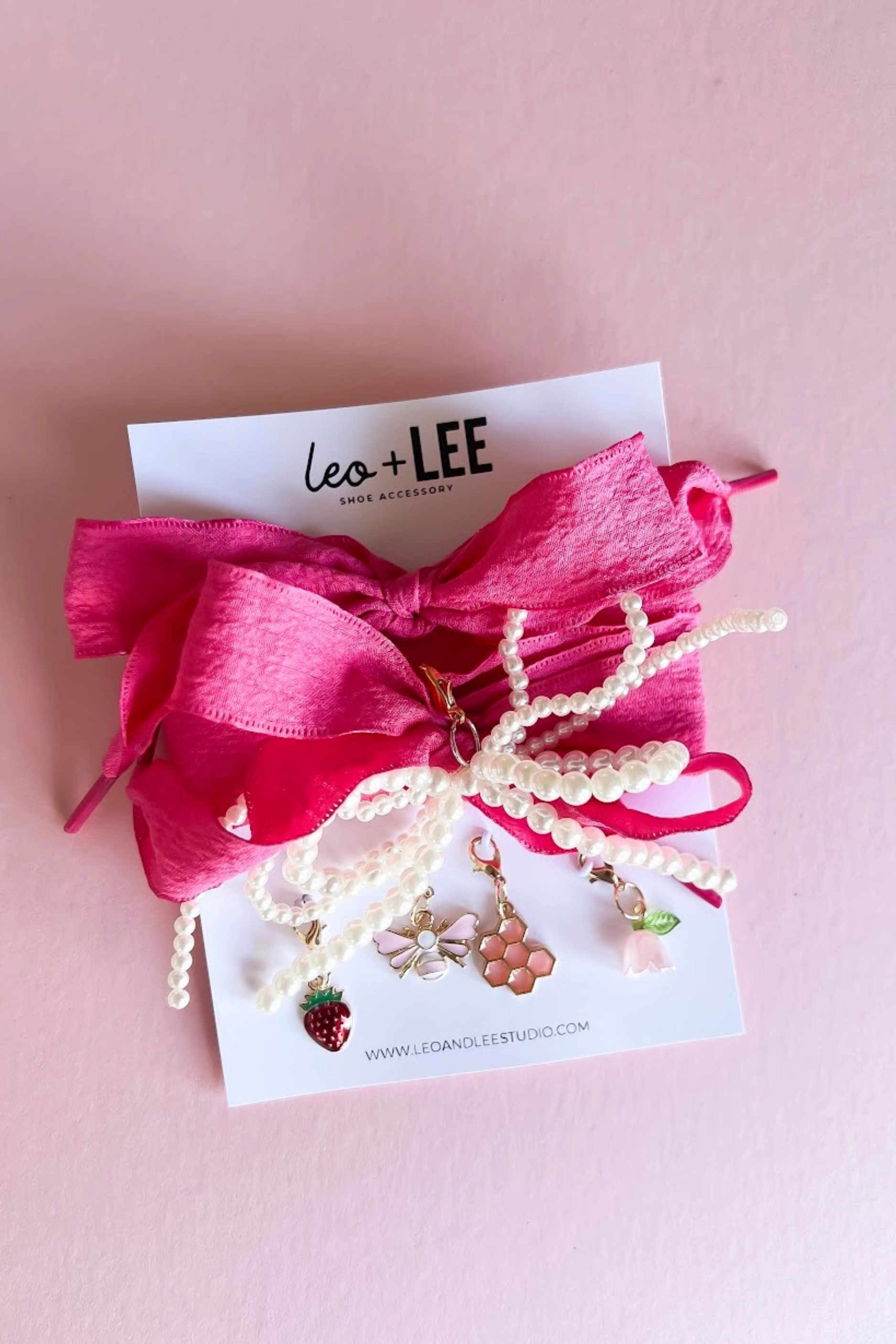 Shoe Charm Set - Hot Pink