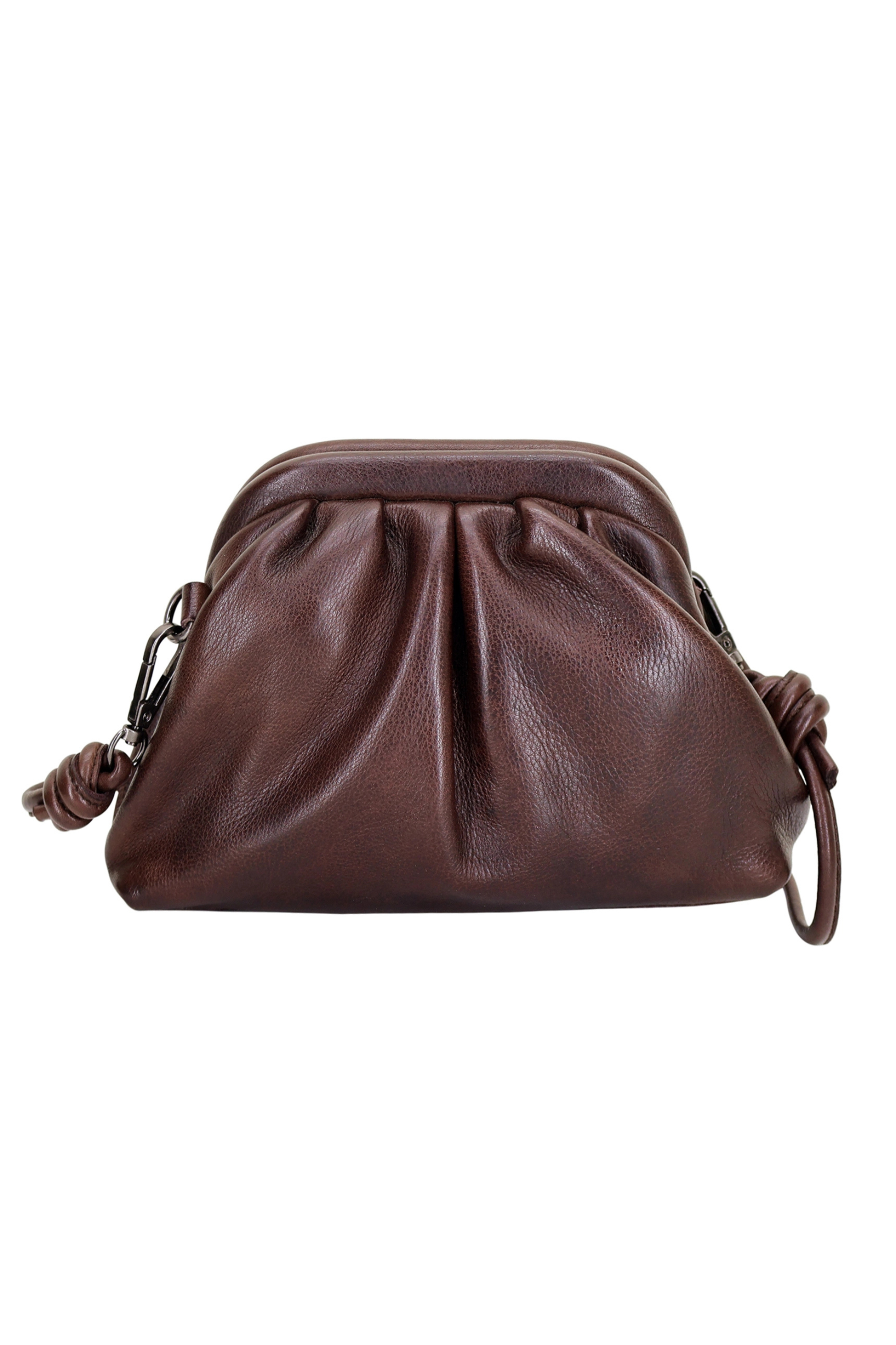 Layla Leather Crossbody Bag - Brown