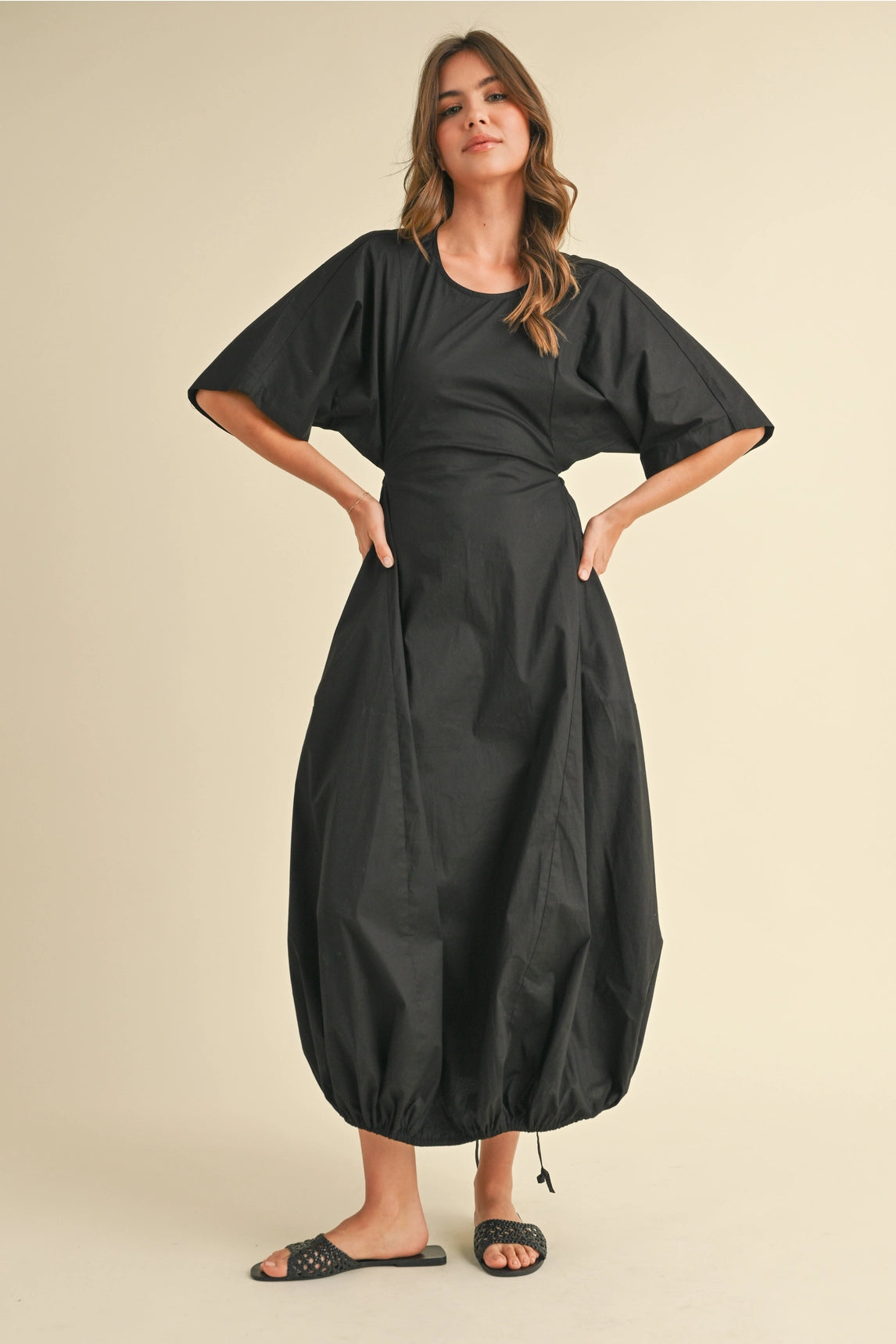 Camila Midi Dress - Black