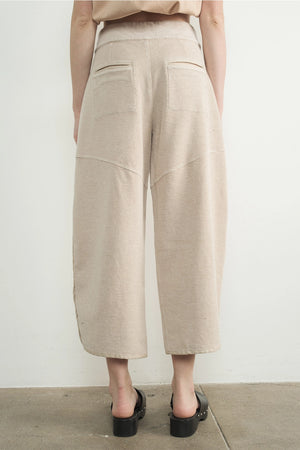 Vintage Washed Barrel Pants - Sand