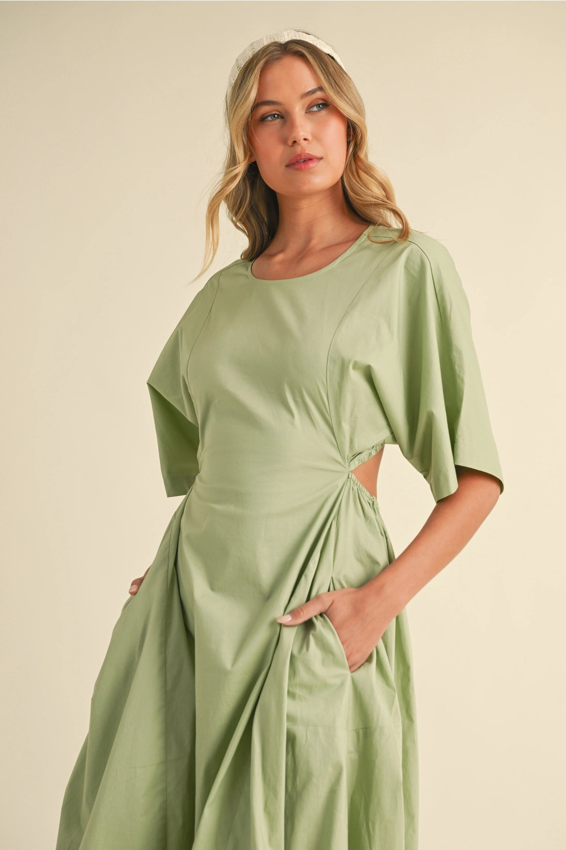Camila Midi Dress - Sage
