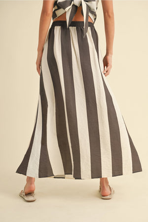 Camille Striped Maxi Skirt