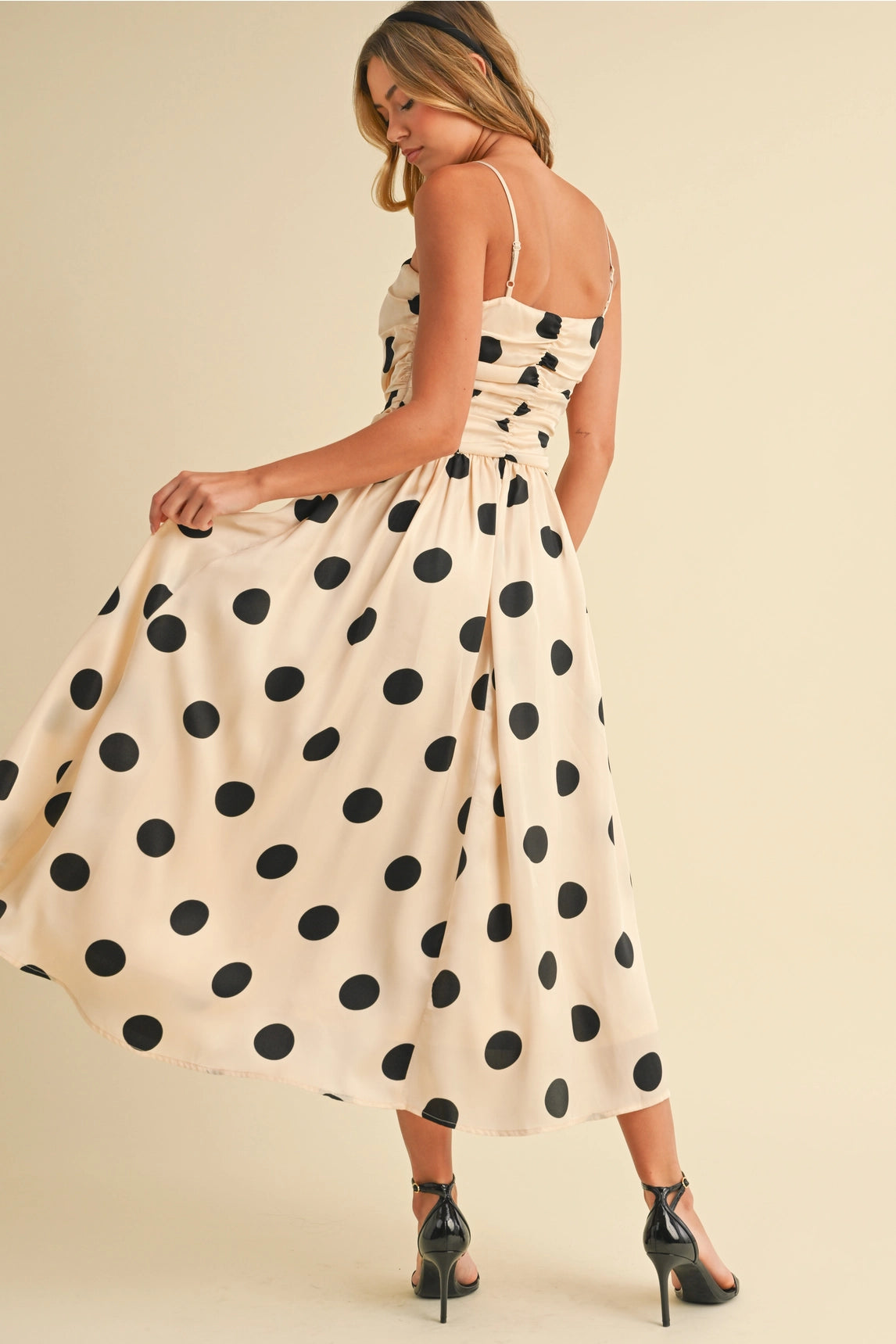 Caroline Polka Dot Midi Dress