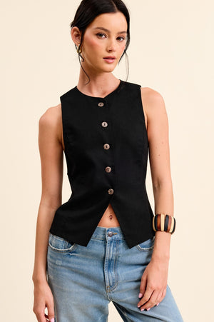 True Charm Vest - Black