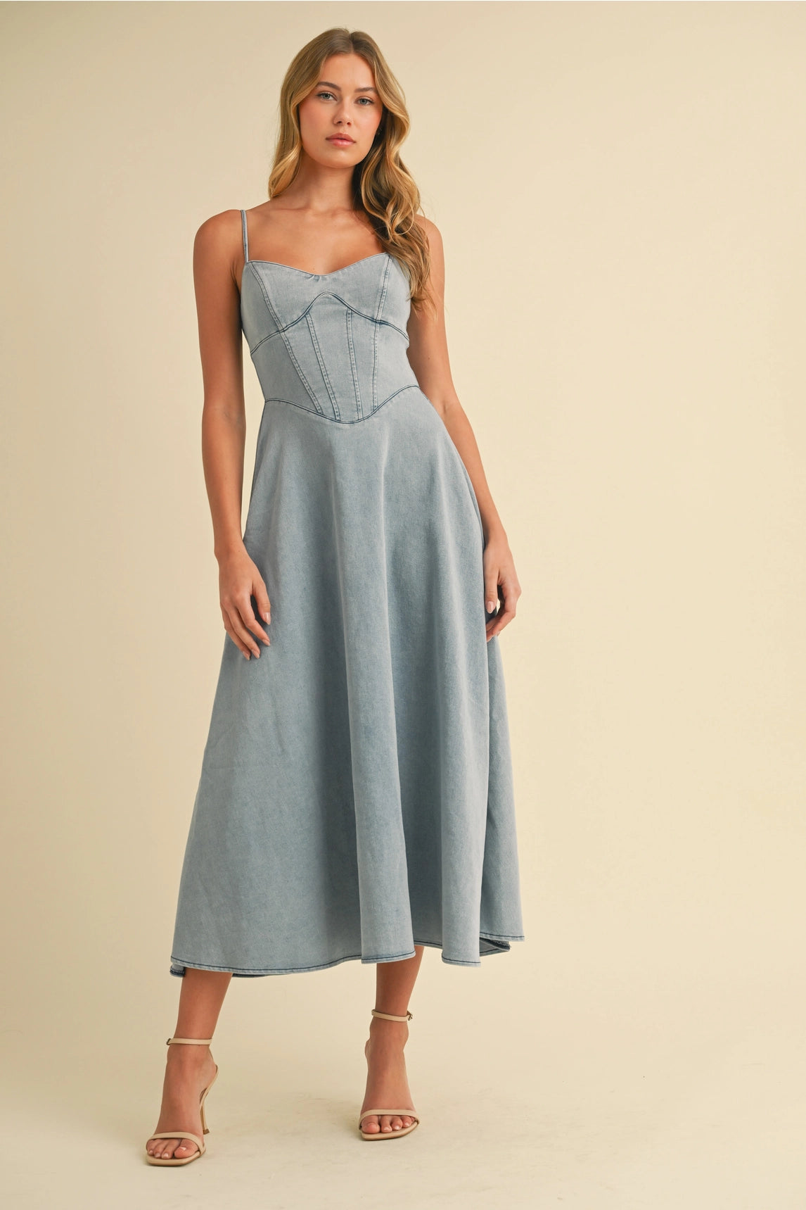 Sophie Denim Midi Dress