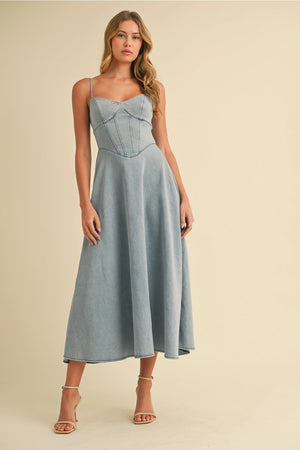 Sophie Denim Midi Dress