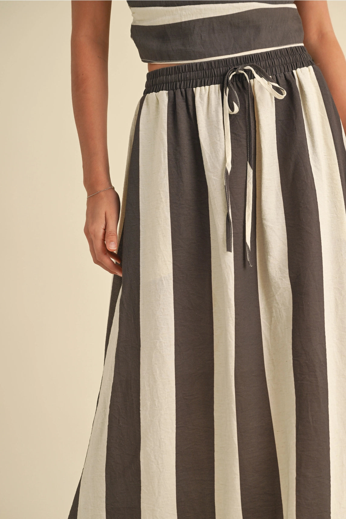 Camille Striped Maxi Skirt