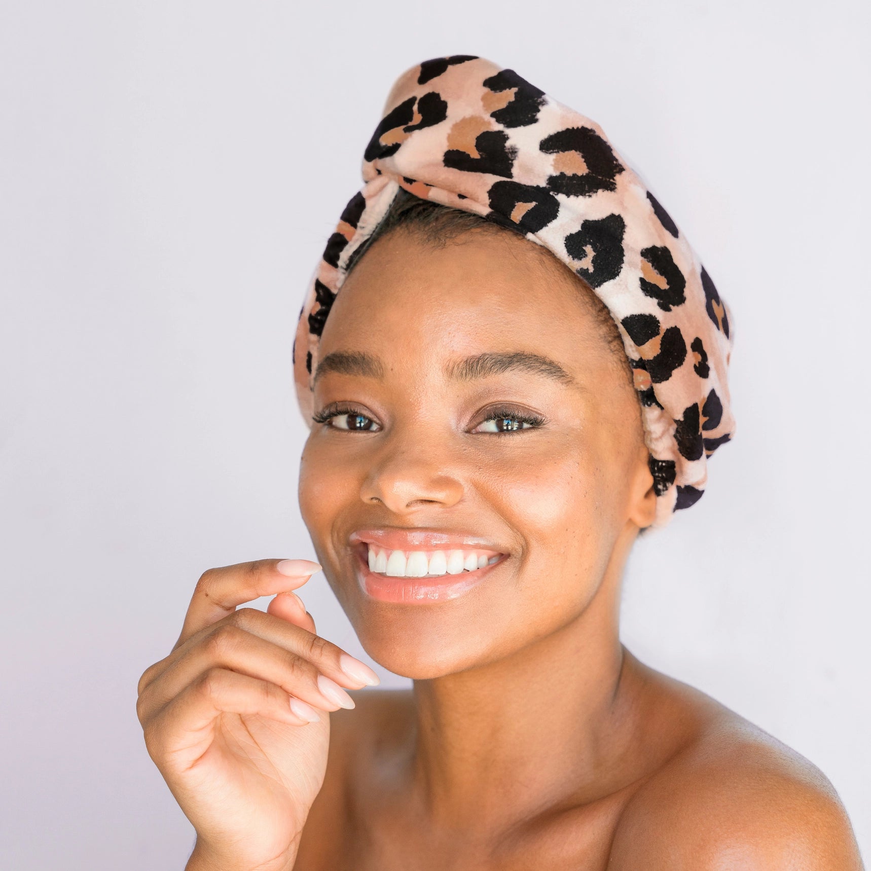 KITSCH - Quick Drying Hair Towel - Leopard