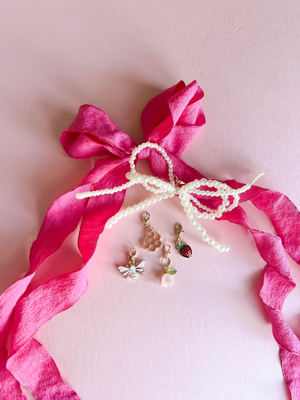 Shoe Charm Set - Hot Pink